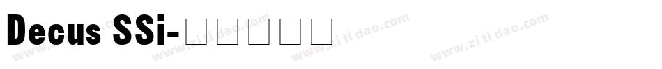 Decus SSi字体转换